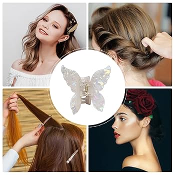 beauty butterfly～ヘアクリップ Amazon.co.jp: バタフライヘアクリップ、女性用バタフライ